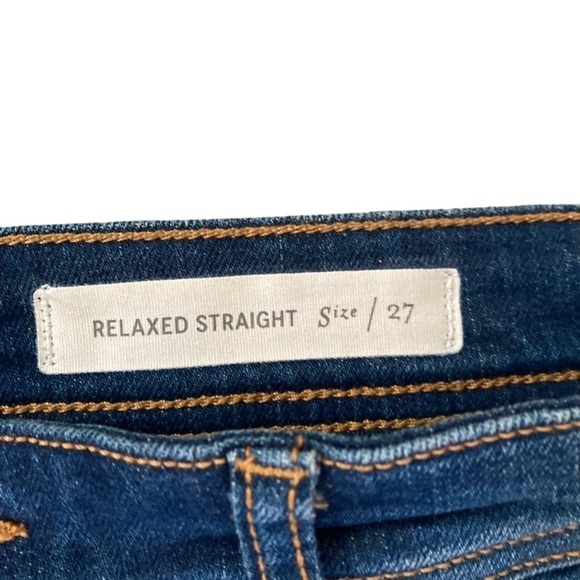 Pilcro Jeans Relaxed Straight Denim Jeans Blue 27 - Picture 6 of 13